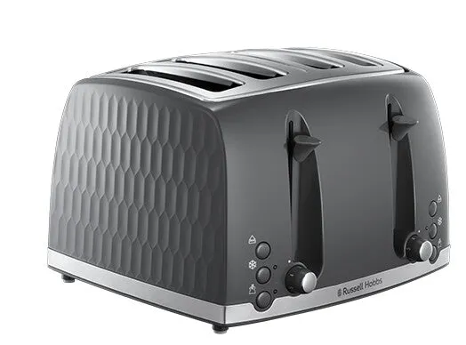 Russell Hobbs Honeycomb 4 slice(s) Grey