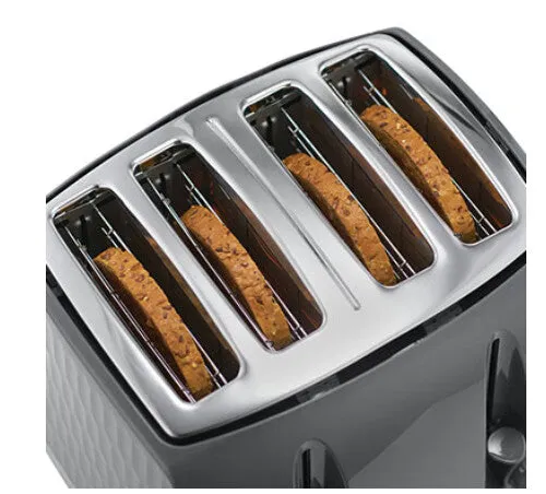 Russell Hobbs Honeycomb 4 slice(s) Grey