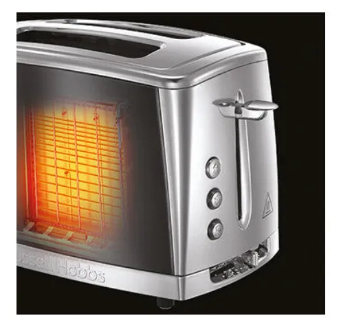 Russell Hobbs Luna 2 slice(s) Grey, Stainless steel