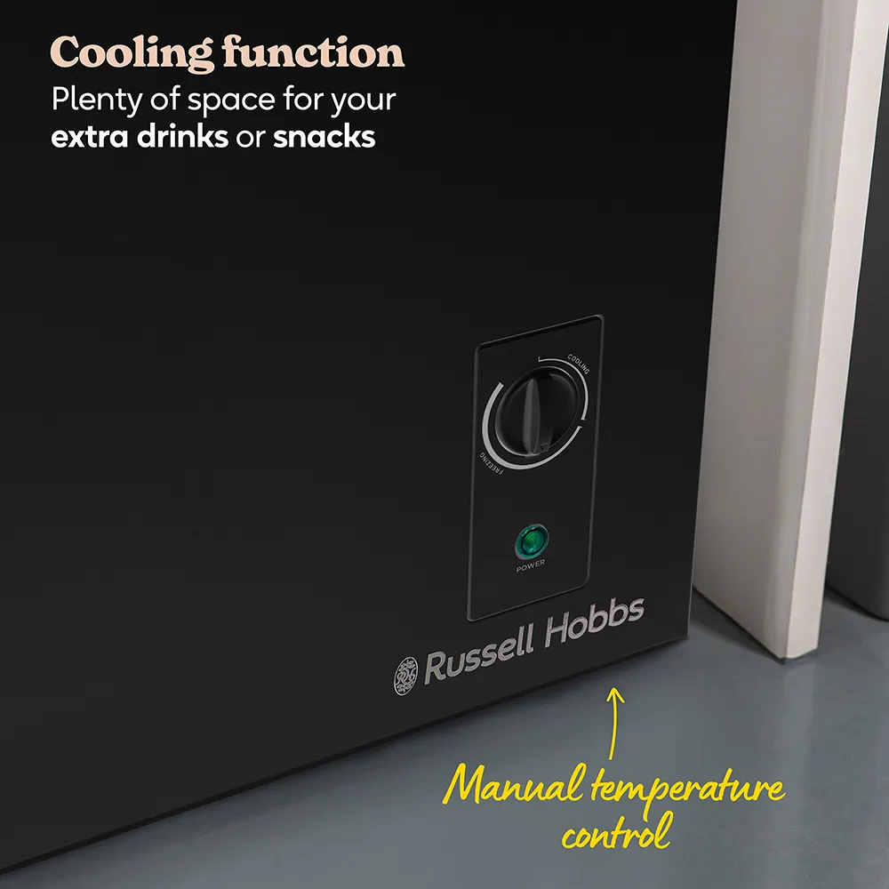 Russell Hobbs RH198CF0E1B freezer Chest freezer Freestanding 198 L E Black