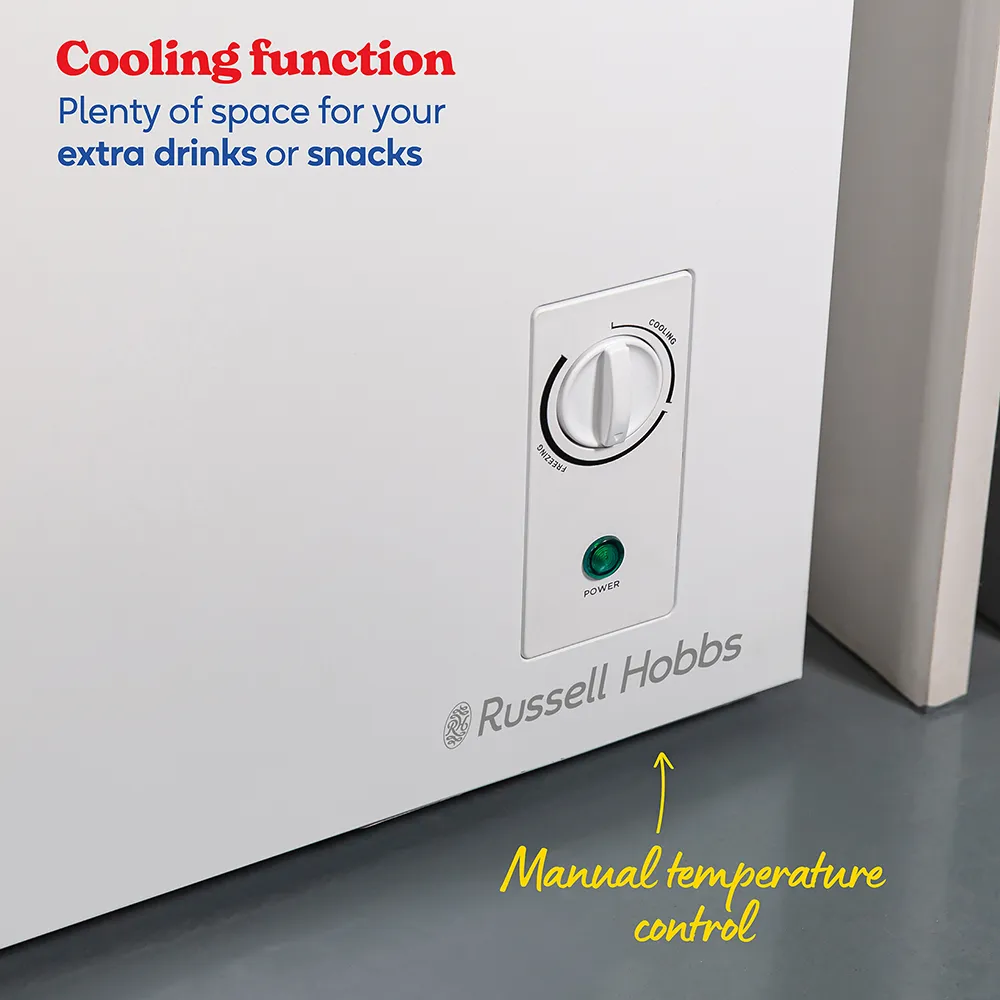 Russell Hobbs RH198CF0E1W freezer Chest freezer Freestanding 198 L E White