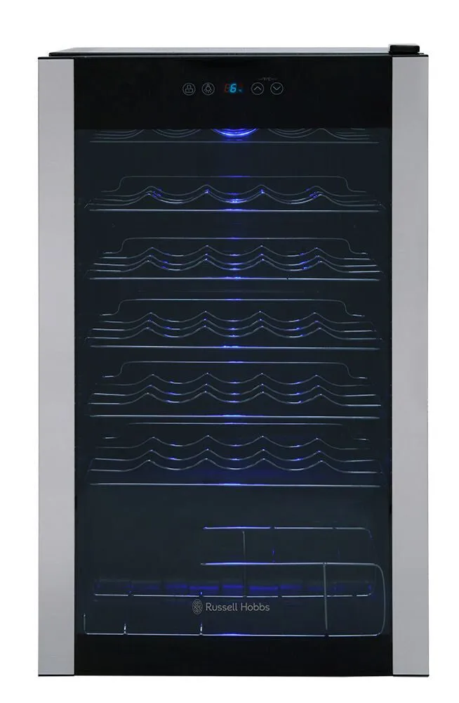Russell Hobbs RH34WC1 wine cooler Compressor wine cooler Freestanding Black 34 bottle(s)