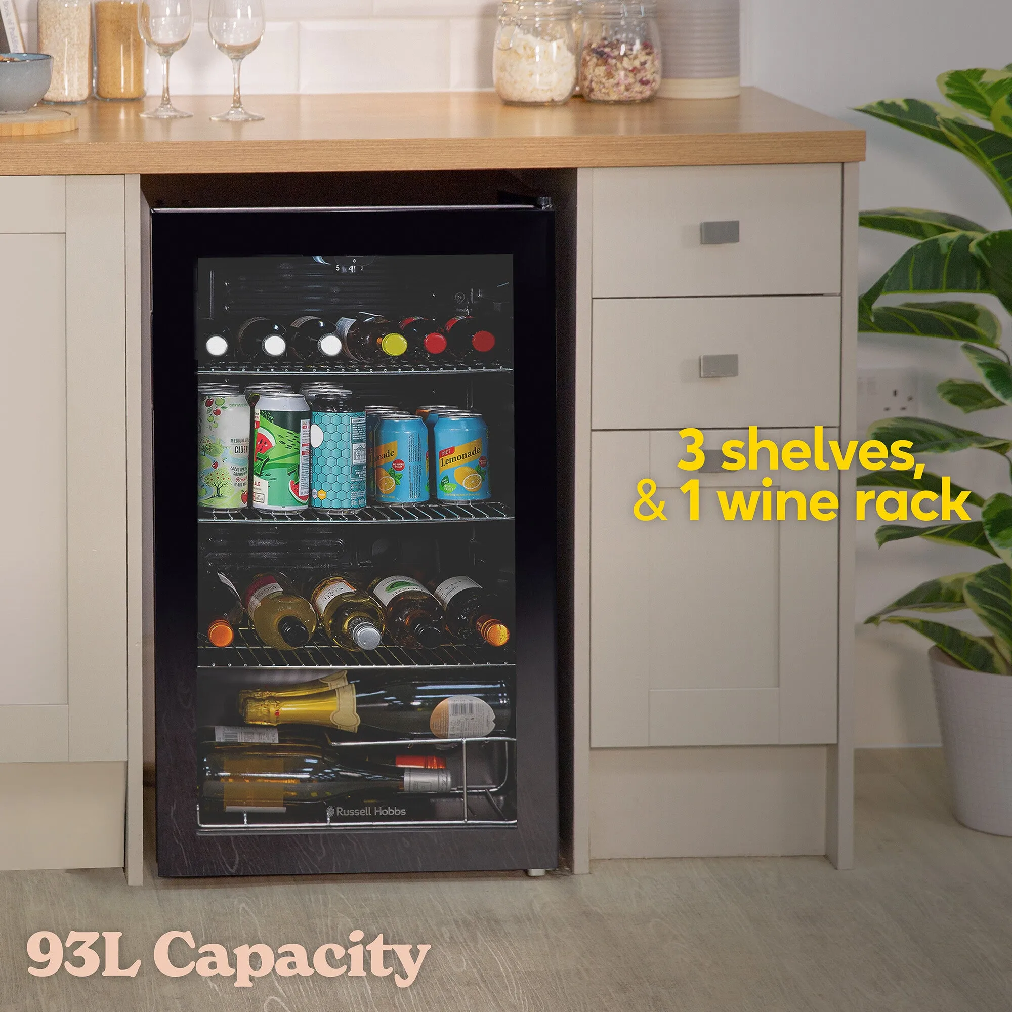 Russell Hobbs RH48BC101B fridge E Black