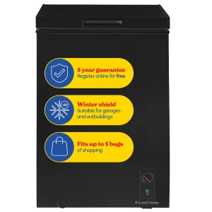 Russell Hobbs RH99CF0E1B freezer Freestanding 99 L E Black