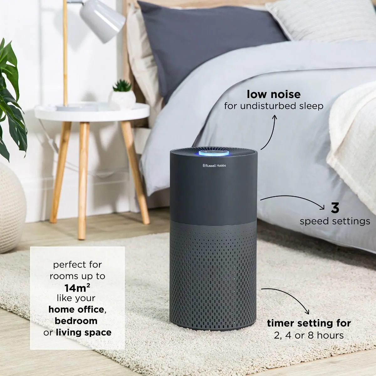 Russell Hobbs RHAP2001G air purifier 14 m² Grey