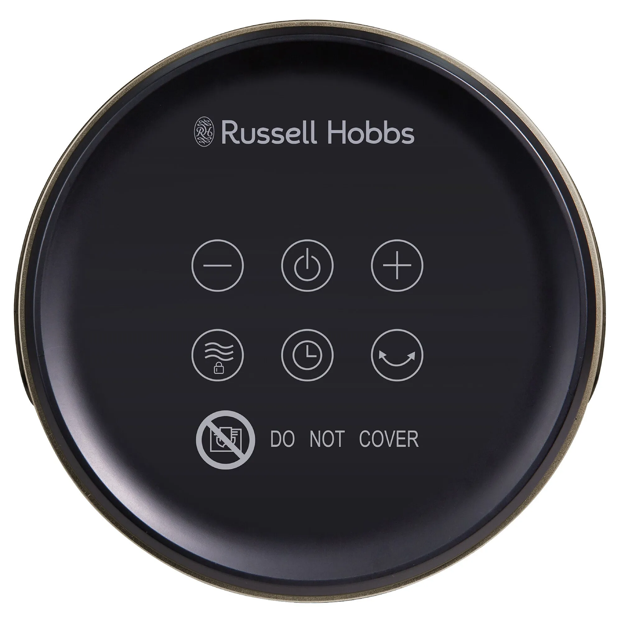 Russell Hobbs RHCH2002G electric space heater Indoor Black, Gold 1500 W Fan electric space heater