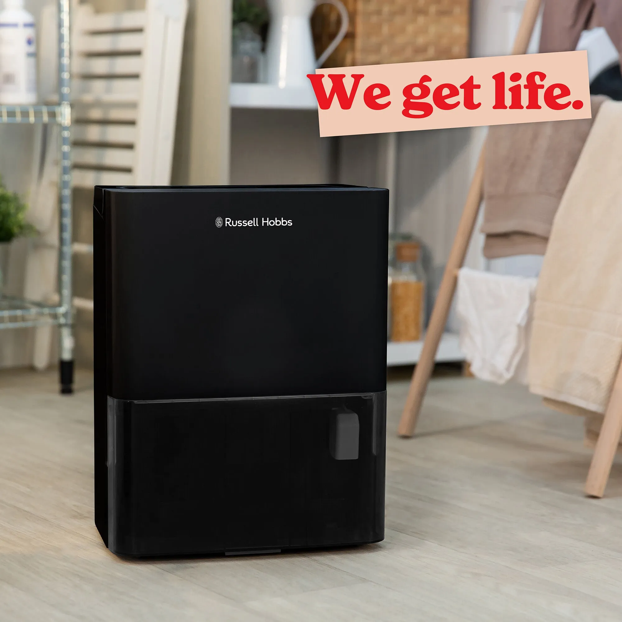 Russell Hobbs RHDH1001B dehumidifier 2 L 45.5 dB 340 W Black