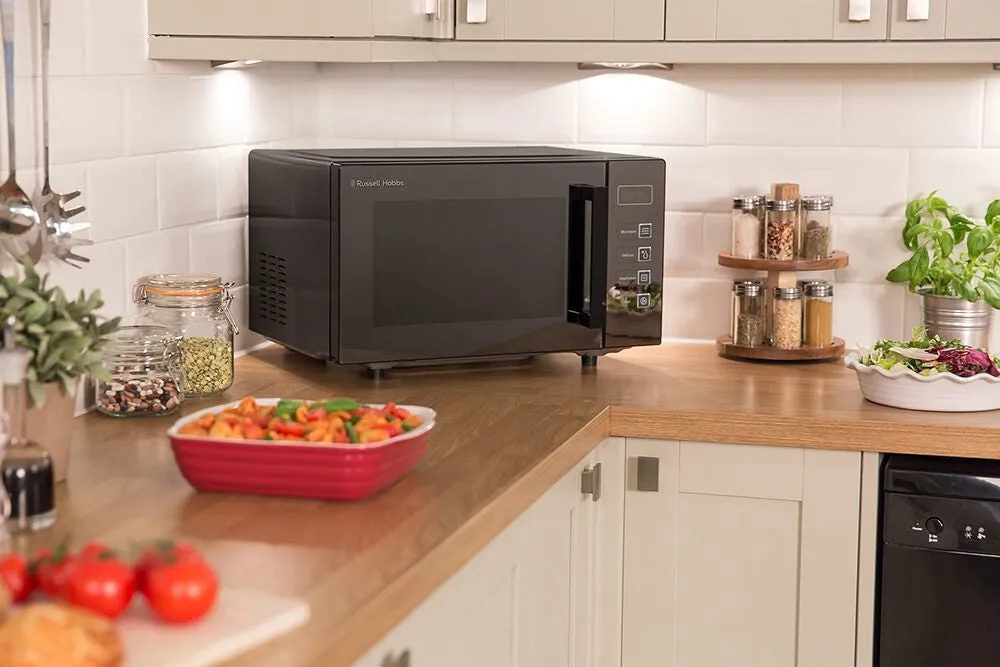 Russell Hobbs RHEM2301B microwave Black Solo microwave Countertop 23 L 800 W