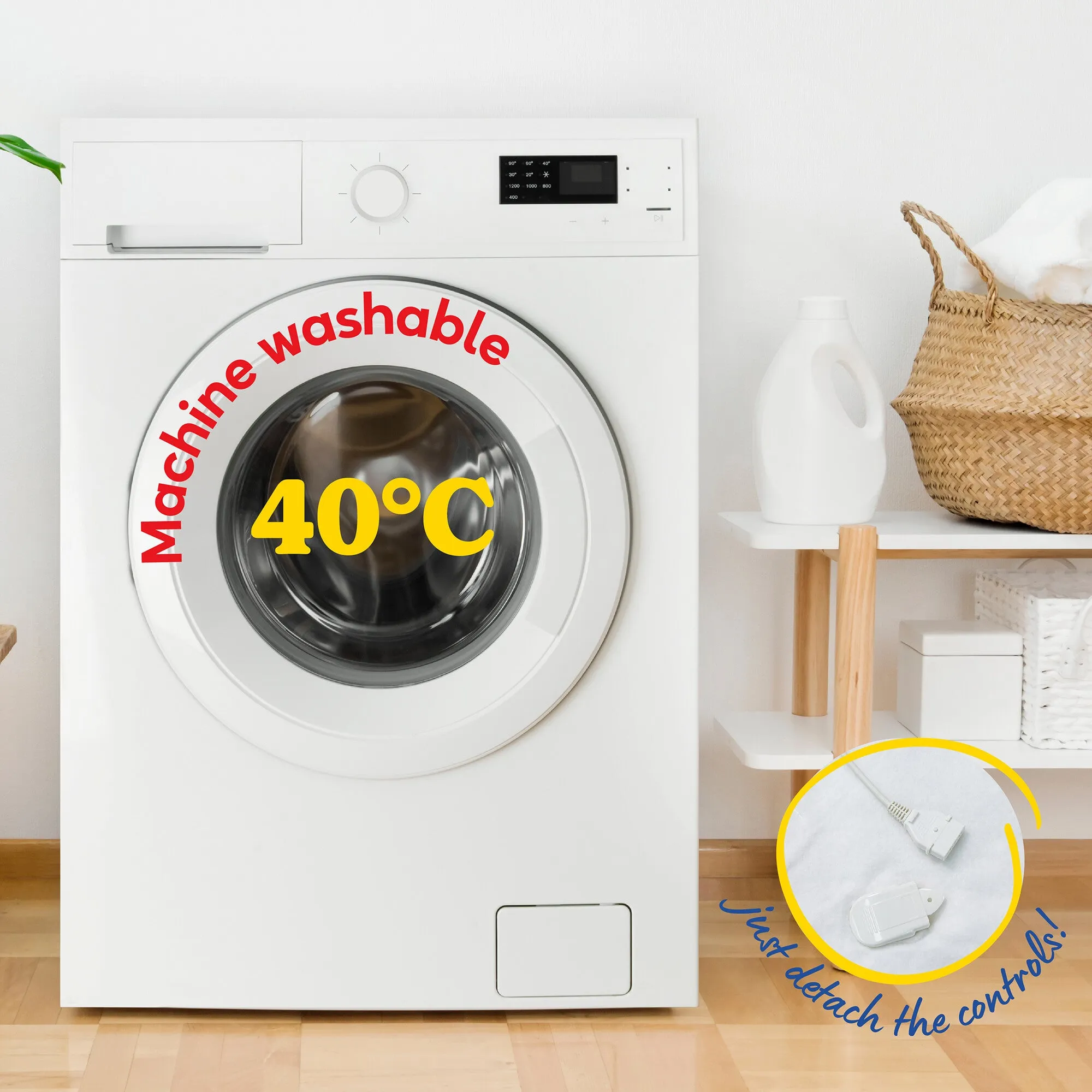 Russell Hobbs RHESB6001 electric blanket Electric underblanket 60 W White Polyester