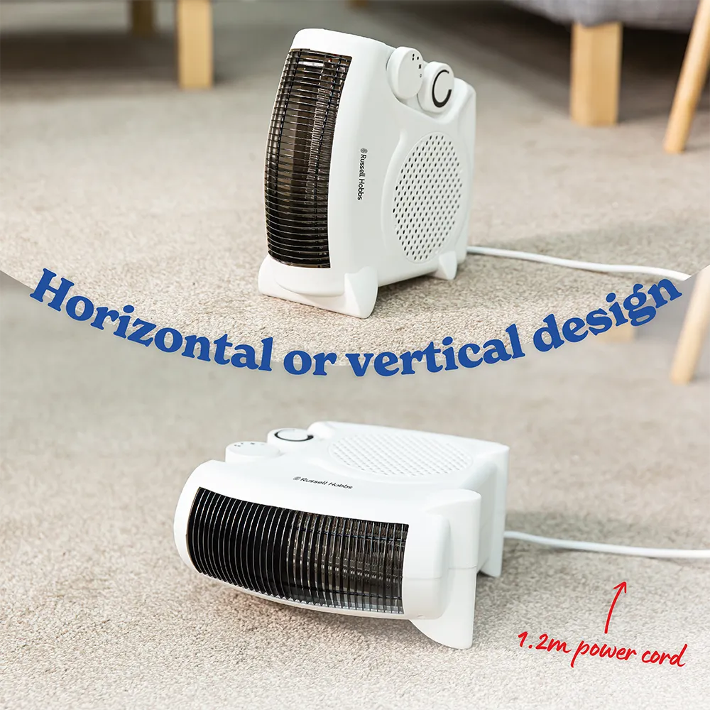 Russell Hobbs RHFH1005W Upright & Horizontal Fan Heater