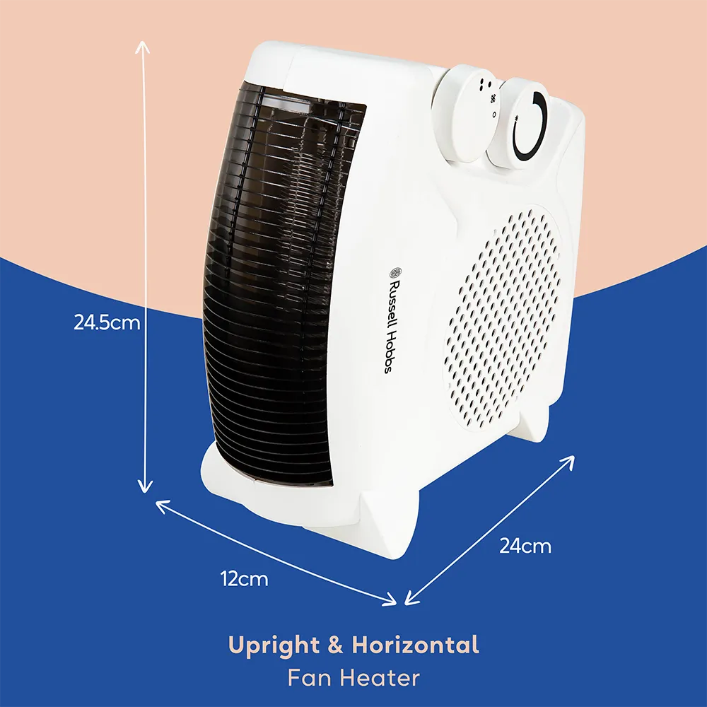 Russell Hobbs RHFH1005W Upright & Horizontal Fan Heater
