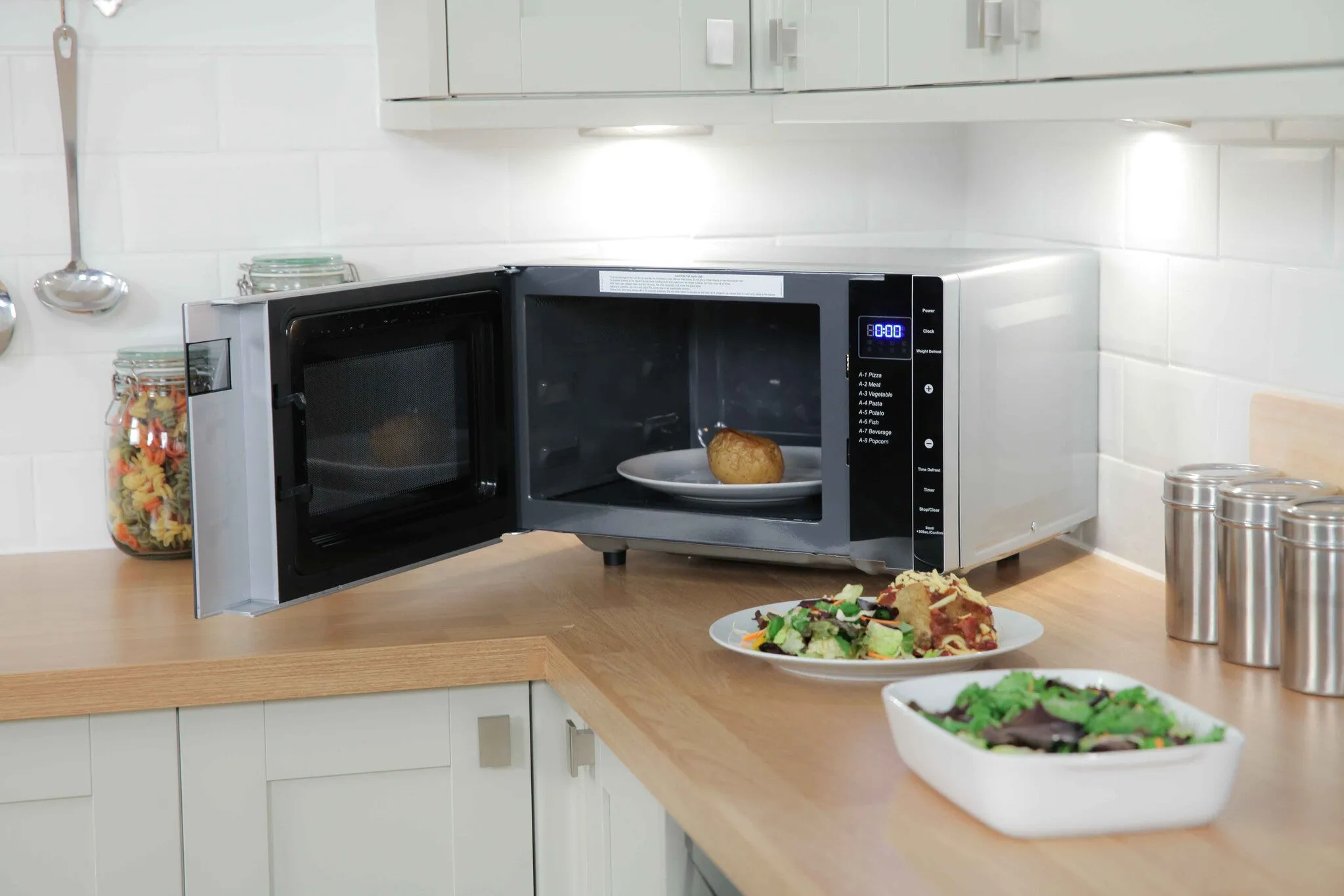 Russell Hobbs RHFM2363S microwave Silver Solo microwave Countertop 23 L 800 W