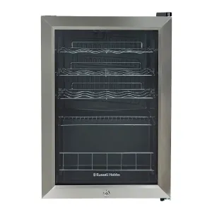 Russell Hobbs RHGWC4SS-LCK 20 Bottle Lockable Wine Cooler in Stainless Steel