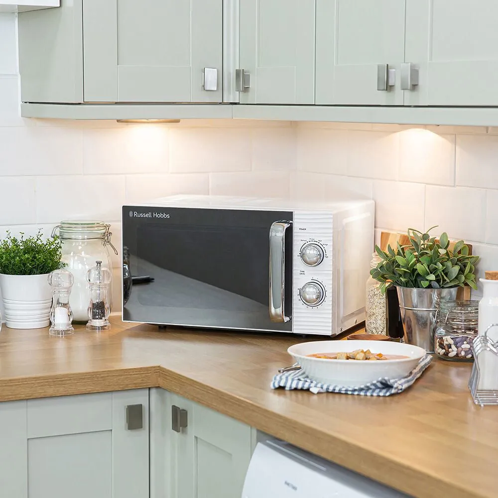 Russell Hobbs RHM1731 microwave White Solo microwave Countertop 17 L 700 W