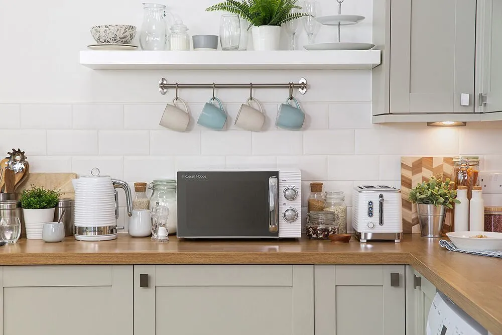Russell Hobbs RHM1731 microwave White Solo microwave Countertop 17 L 700 W