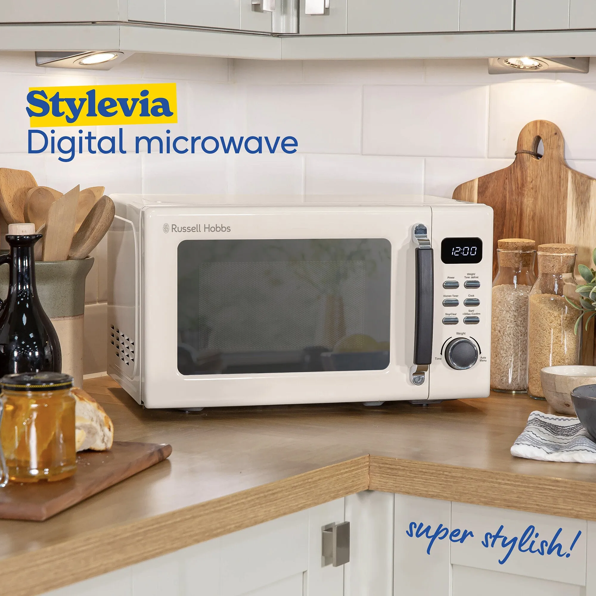 Russell Hobbs RHM2026C microwave Cream Solo microwave Countertop 20 L 800 W