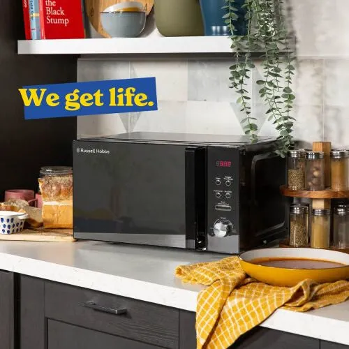 Russell Hobbs RHM2076B microwave Black Solo microwave Countertop 20 L 800 W