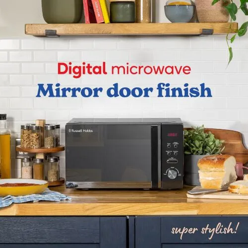 Russell Hobbs RHM2076B microwave Black Solo microwave Countertop 20 L 800 W