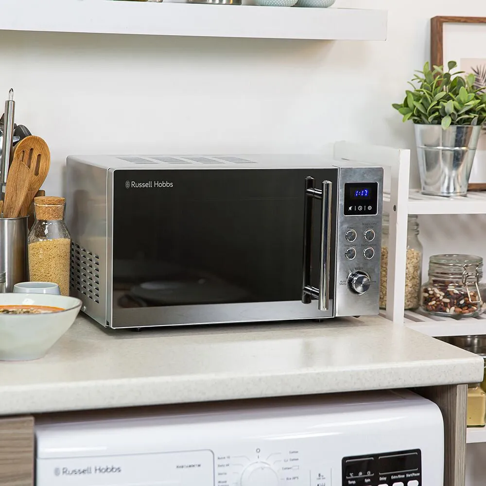 Russell Hobbs RHM2086SS-G microwave Stainless steel Solo microwave Countertop 17 L 800 W