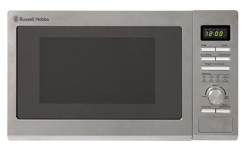 Russell Hobbs RHM2563 microwave Stainless steel Solo microwave Countertop 25 L 900 W