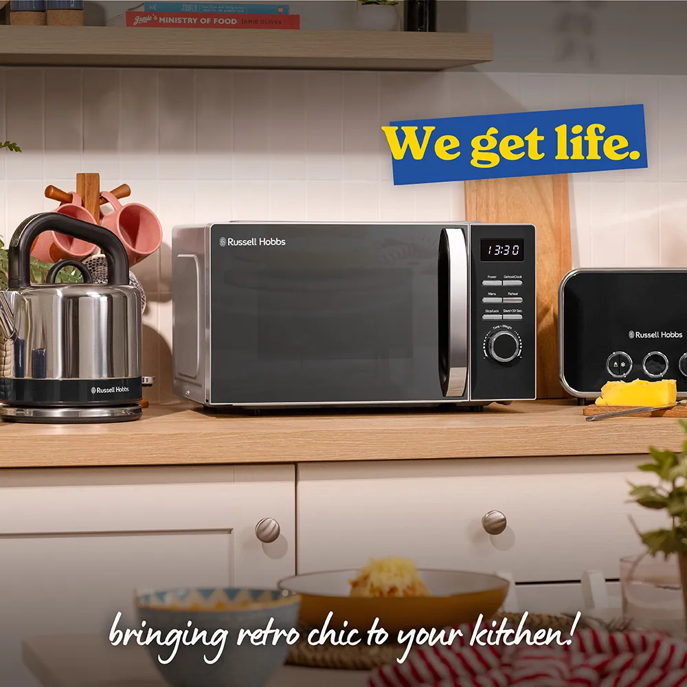 Russell Hobbs RHMD832B microwave Black Solo microwave Countertop 20 L 800 W