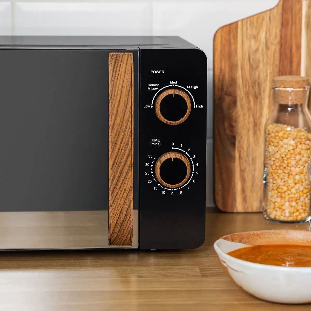 Russell Hobbs RHMM713B-N microwave Black, Wood Solo microwave Countertop 17 L 700 W