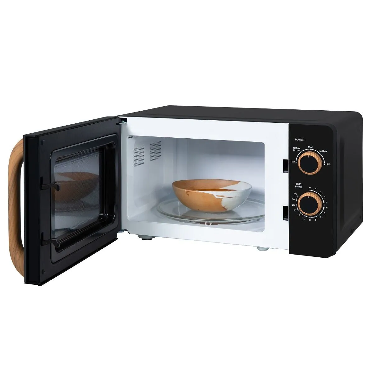 Russell Hobbs RHMM713B-N microwave Black, Wood Solo microwave Countertop 17 L 700 W