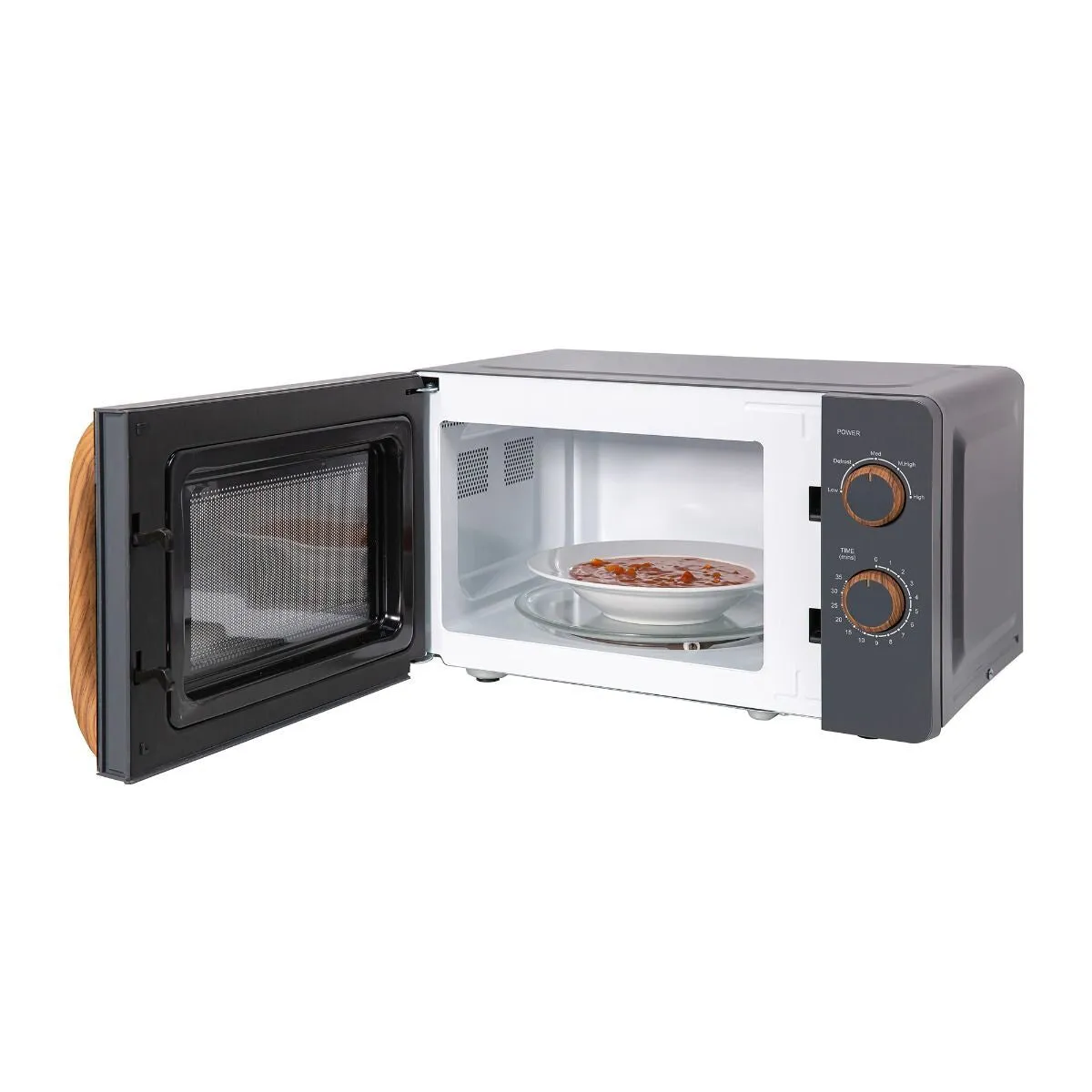 Russell Hobbs RHMM713G-N microwave Grey, Wood Solo microwave Countertop 17 L 700 W