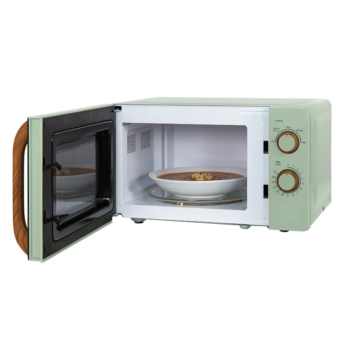 Russell Hobbs RHMM713MG-N microwave Green, Wood Solo microwave Countertop 17 L 700 W