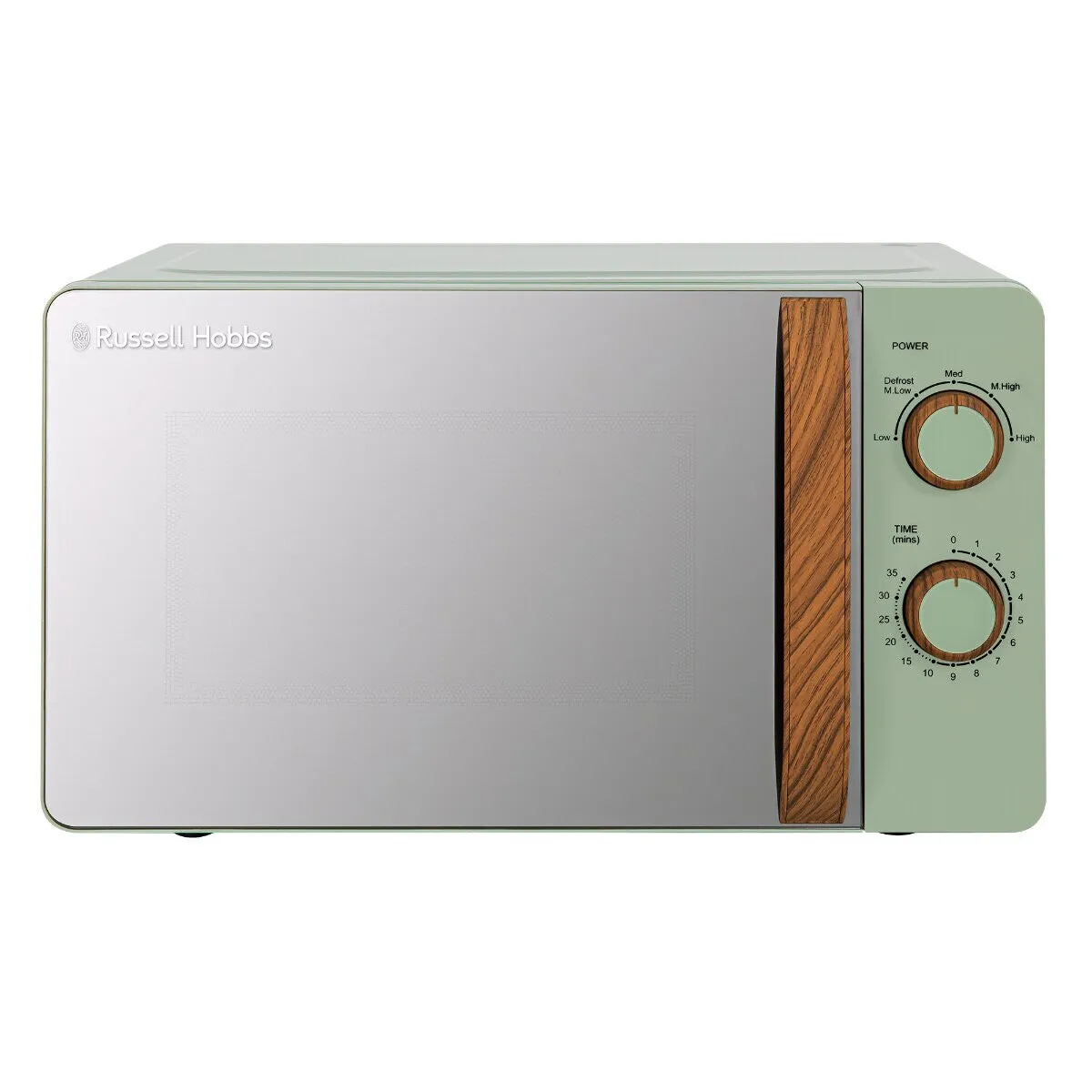 Russell Hobbs RHMM713MG-N microwave Green, Wood Solo microwave Countertop 17 L 700 W