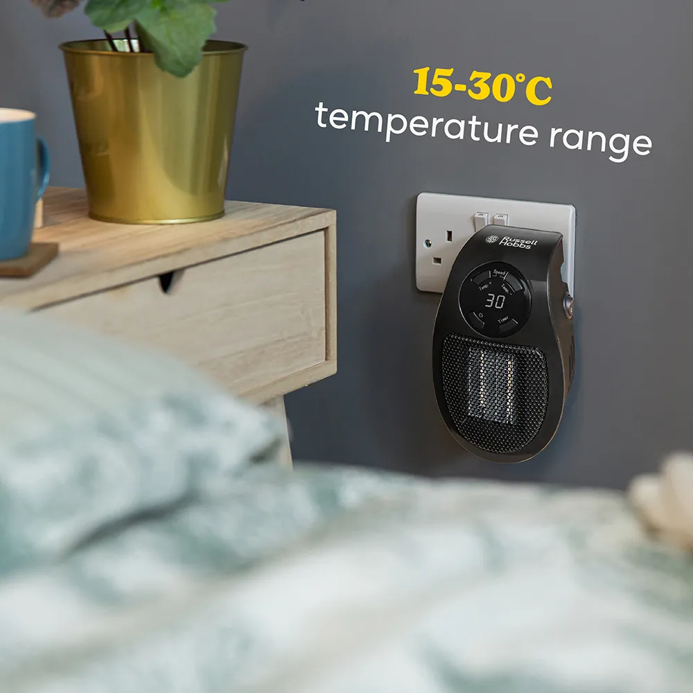 Russell Hobbs RHPH2001B 500W Ceramic Plug Heater