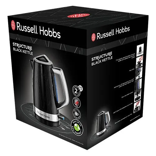 Russell Hobbs Structure electric kettle 1.7 L Black