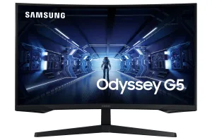 Samsung Odyssey G55T LC27G55TQWRXXU 27" Wide Quad HD Curved Gaming Monitor - 144Hz, 1ms, VA, AMD FreeSync, Black