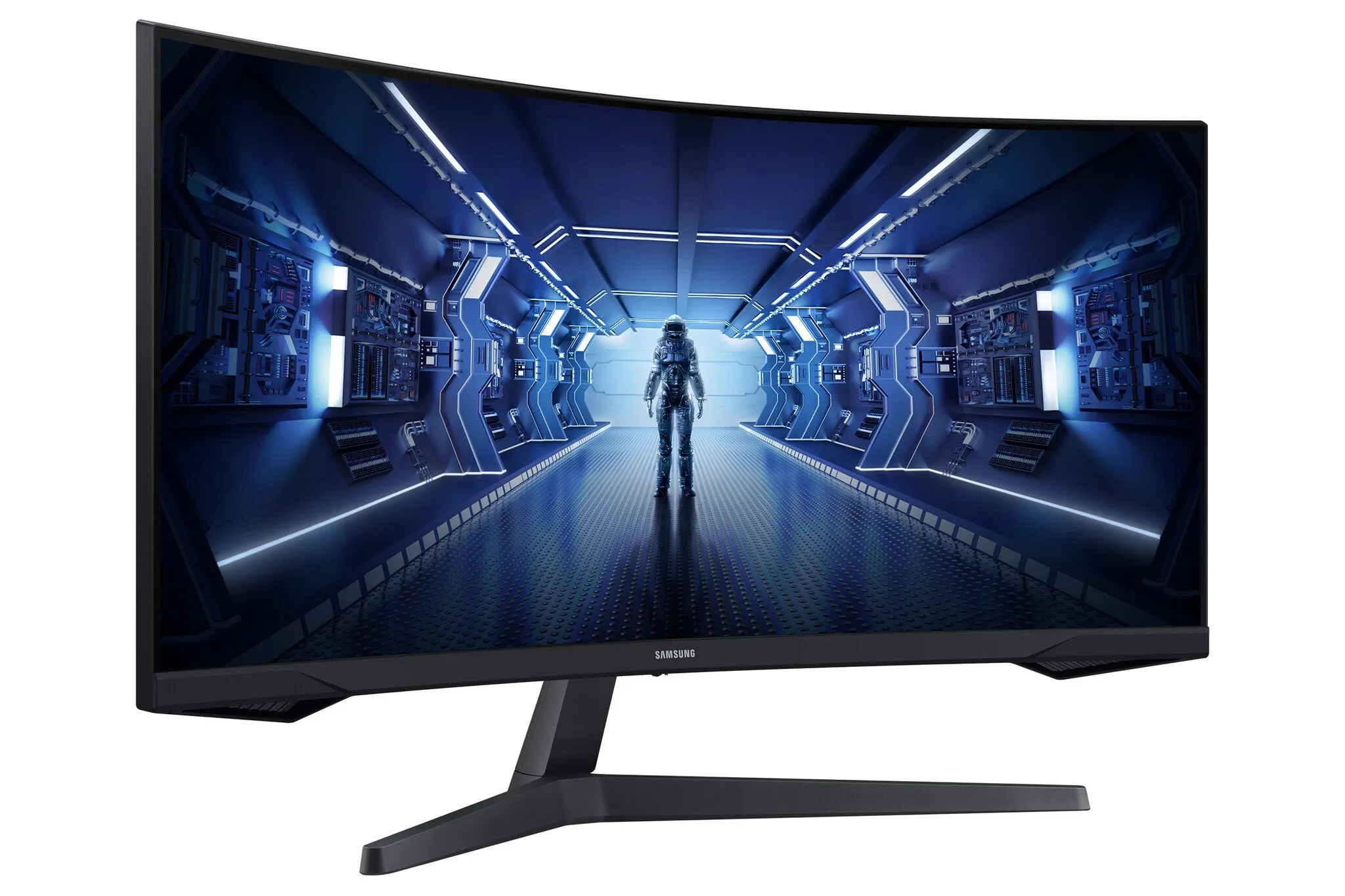 Samsung Odyssey G55T LC34G55TWWRXXU 34" UltraWide Quad HD Curved Gaming Monitor - 165Hz, 1ms, VA, AMD FreeSync Premium, Black