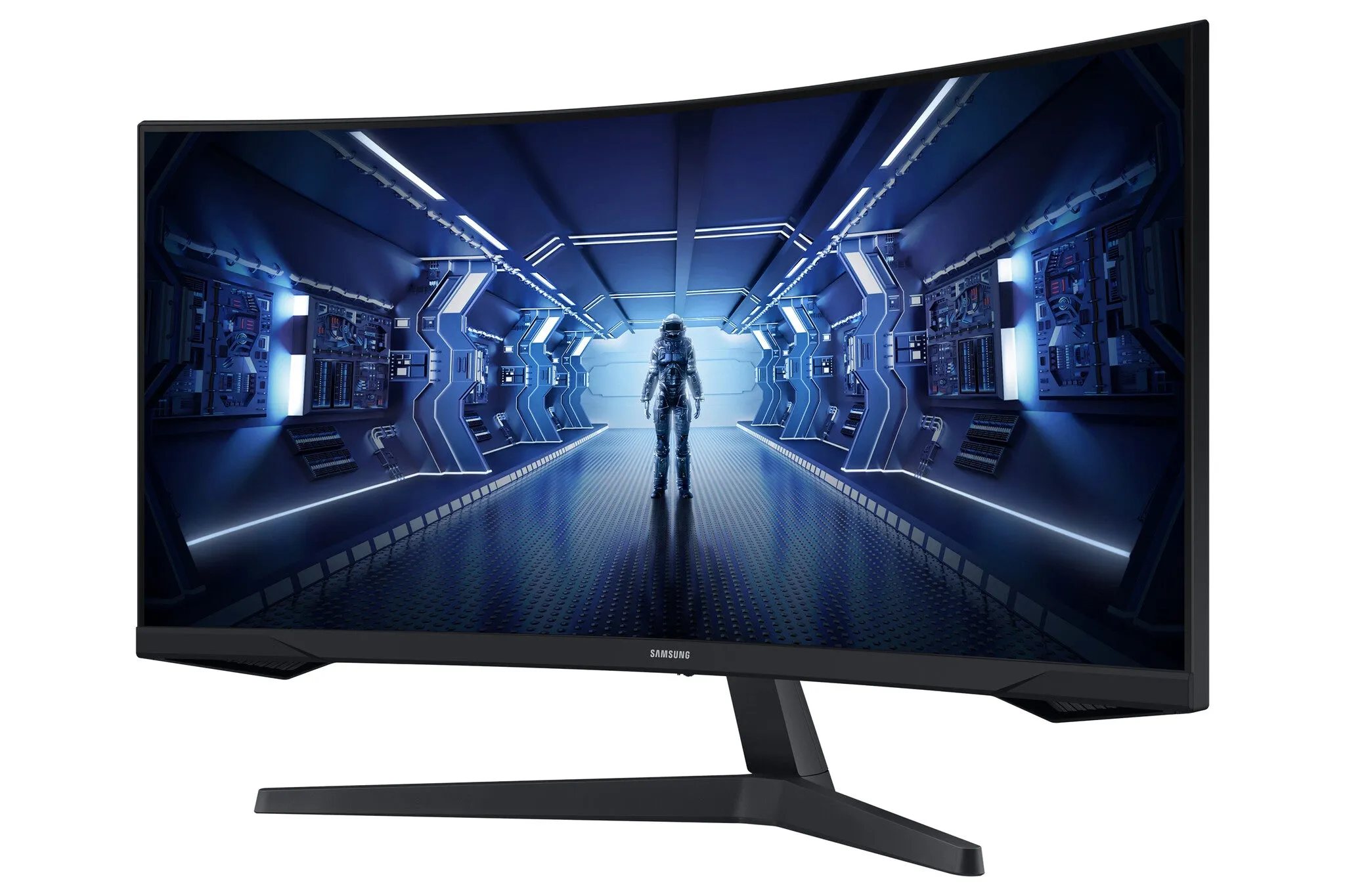 Samsung Odyssey G55T LC34G55TWWRXXU 34" UltraWide Quad HD Curved Gaming Monitor - 165Hz, 1ms, VA, AMD FreeSync Premium, Black