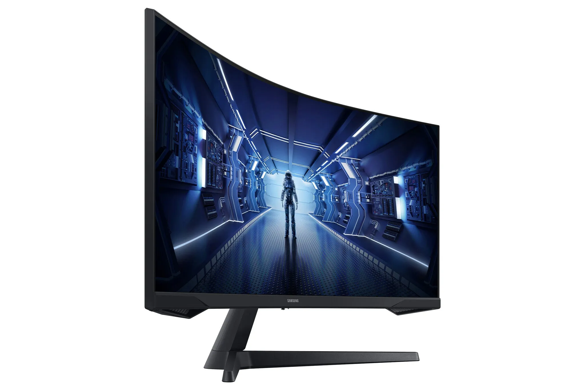 Samsung Odyssey G55T LC34G55TWWRXXU 34" UltraWide Quad HD Curved Gaming Monitor - 165Hz, 1ms, VA, AMD FreeSync Premium, Black
