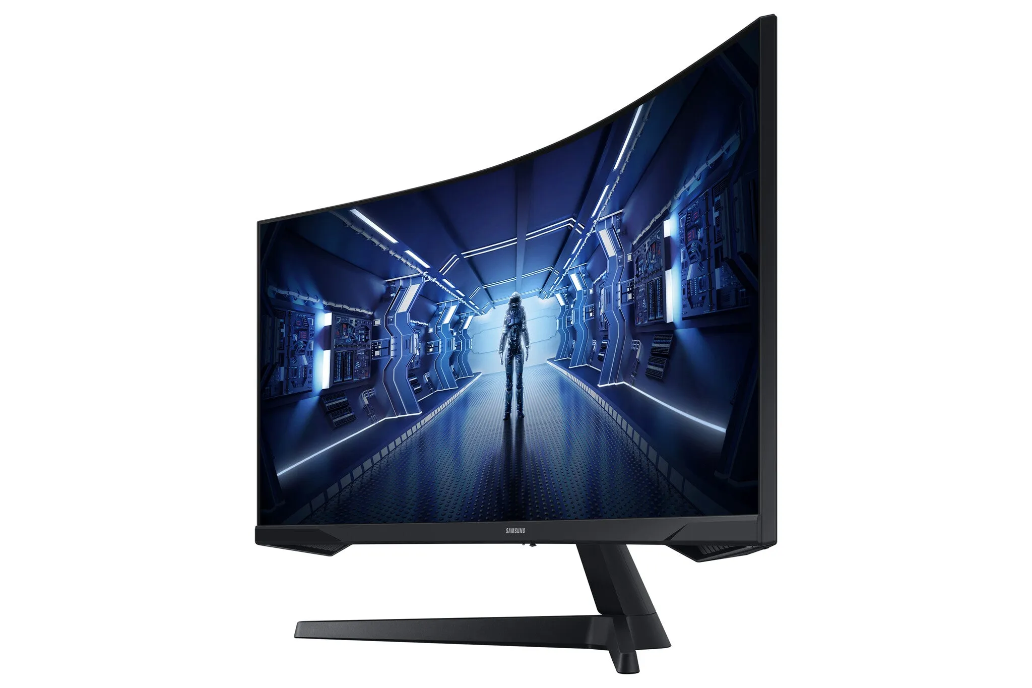 Samsung Odyssey G55T LC34G55TWWRXXU 34" UltraWide Quad HD Curved Gaming Monitor - 165Hz, 1ms, VA, AMD FreeSync Premium, Black