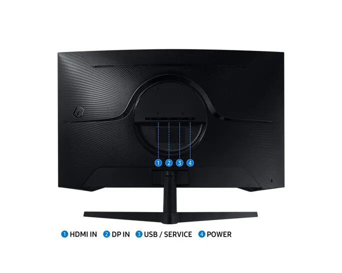 Samsung Odyssey LC32G55TQW 32" Wide Quad HD Curved Gaming Monitor - 144Hz, 1ms, VA, AMD FreeSync Premium, Black
