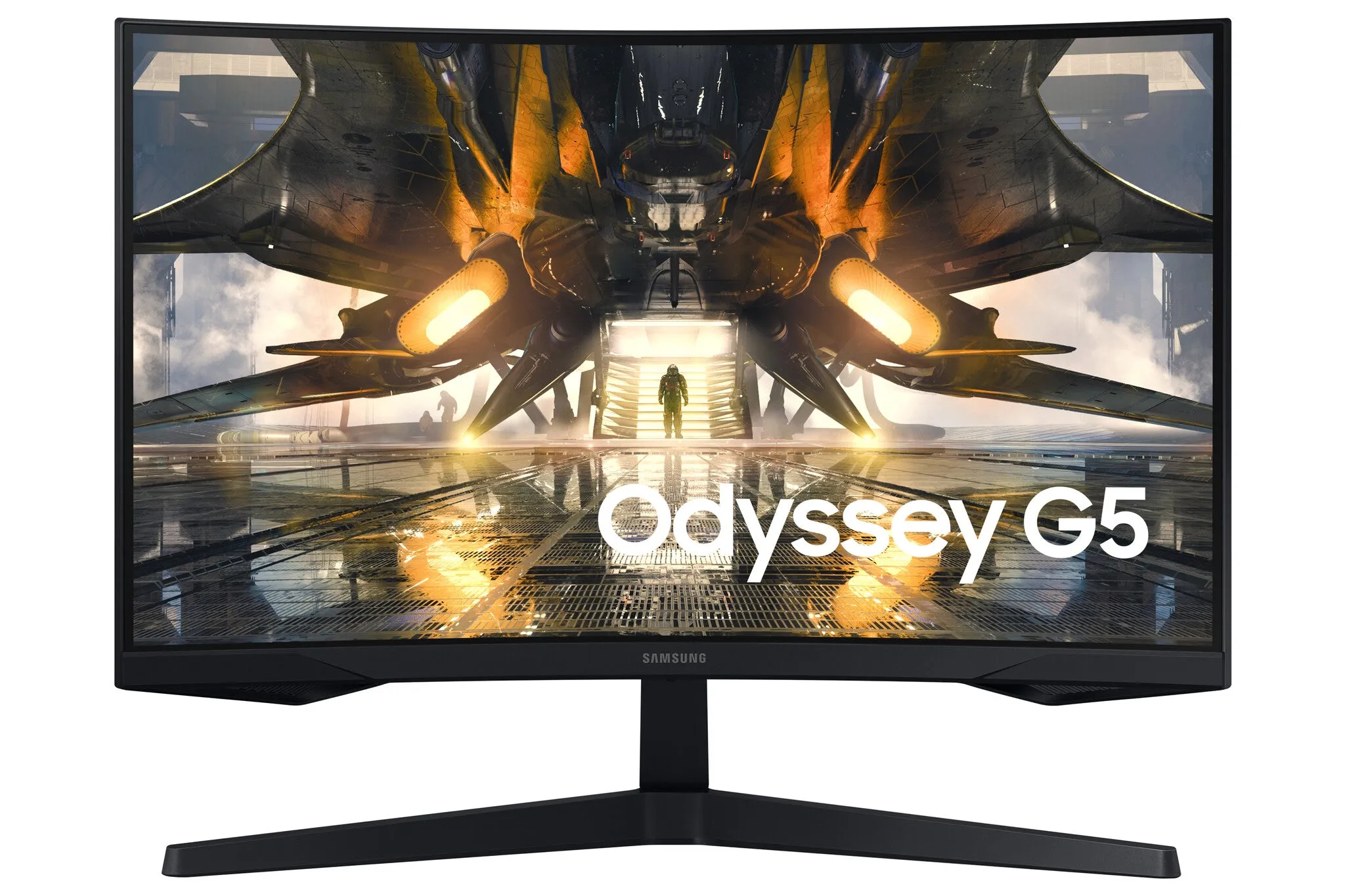 Samsung Odyssey LS27AG550E 27" Quad HD Curved Gaming Monitor - 165Hz, 1ms, VA, AMD FreeSync, Black