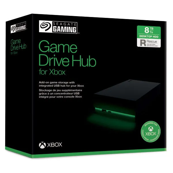 Seagate Game Drive Hub for Xbox external hard drive 8 TB USB Type-A / USB Type-C 3.2 Gen 1 (3.1 Gen 1) Black