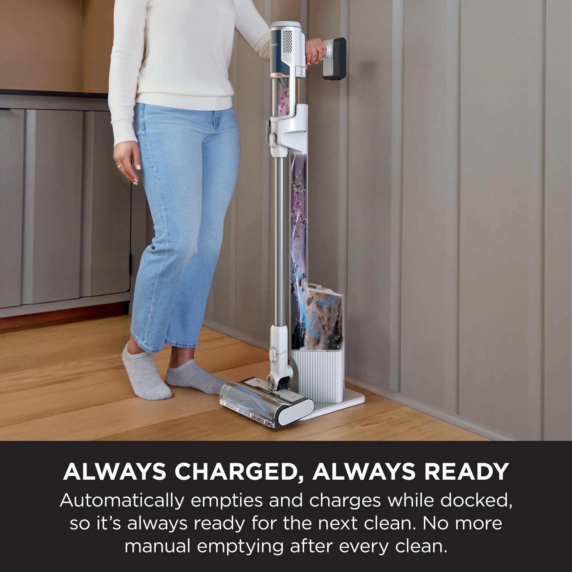 Shark Clean & Empty Cordless Vacuum Cleaner & Auto-Empty System BU3521UK