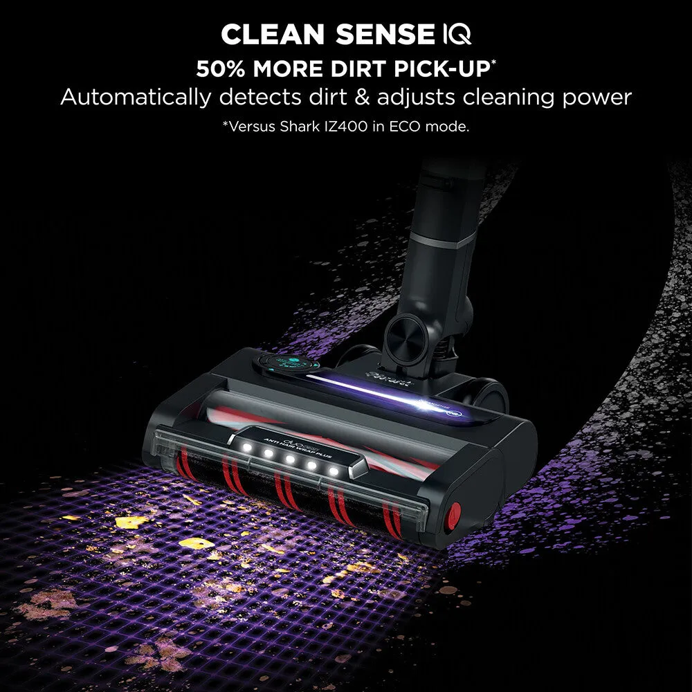 Shark Stratos Cordless Stick Vacuum Cleaner with Anti Hair Wrap Plus, Clean Sense IQ, Pet Pro Model [Double Battery] IZ420UKT