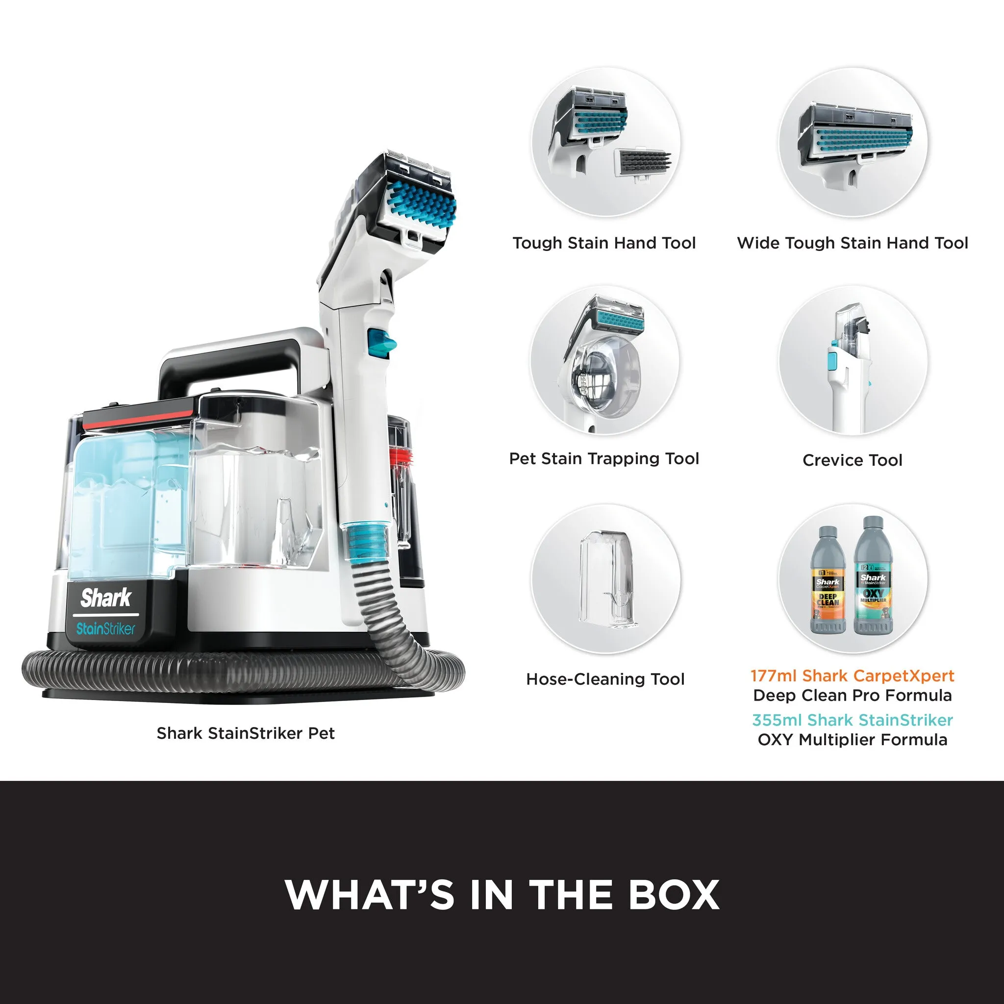 Shark STYLE iQ PX200UKT carpet cleaning machine White