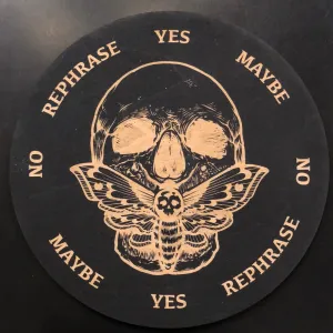 Skull Moth Pendulum Board - Scrying, Dousing, Divination