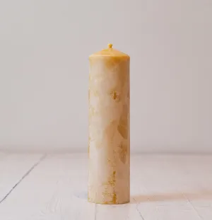 Small Beeswax Pillar Candle