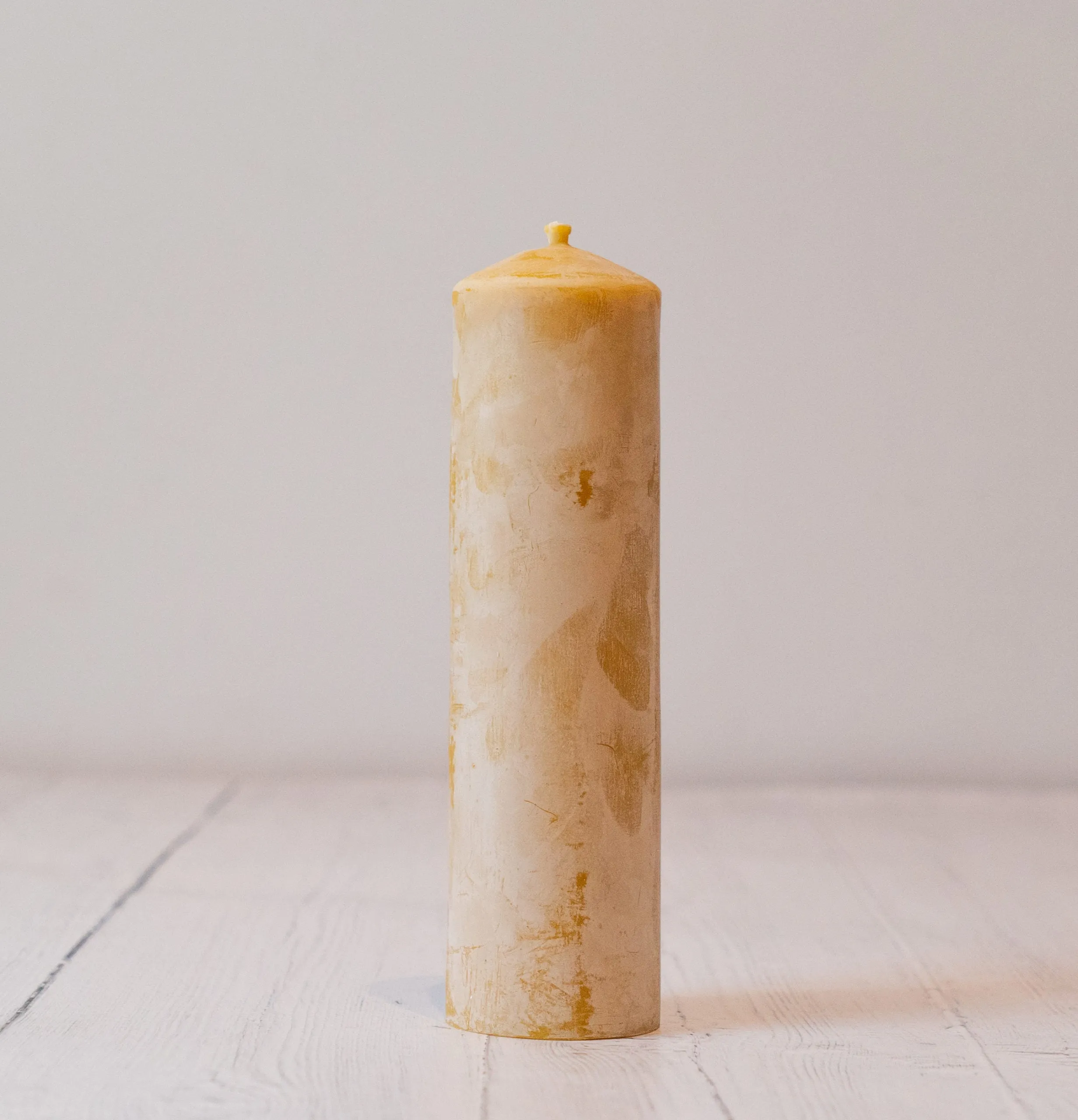 Small Beeswax Pillar Candle