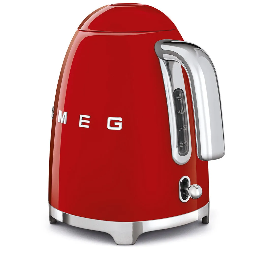 Smeg KLF03RDUK electric kettle 1.7 L 3000 W Red