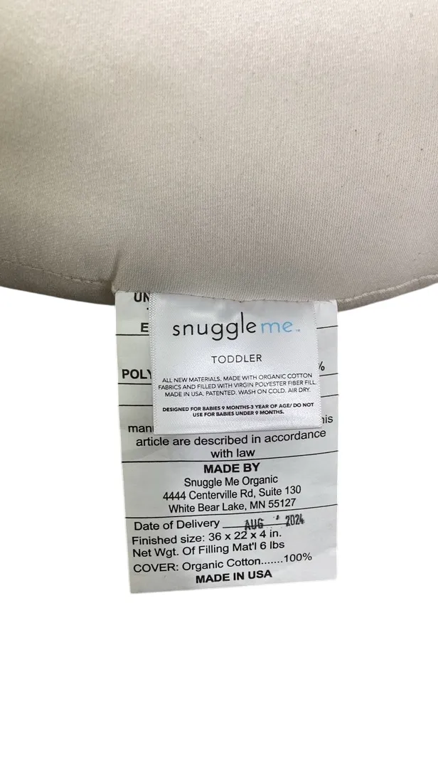 Snuggle Me Organic Sensory Toddler Lounger, Natural