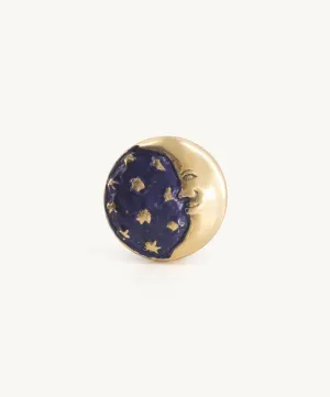 Starry Night Moon Door Knob