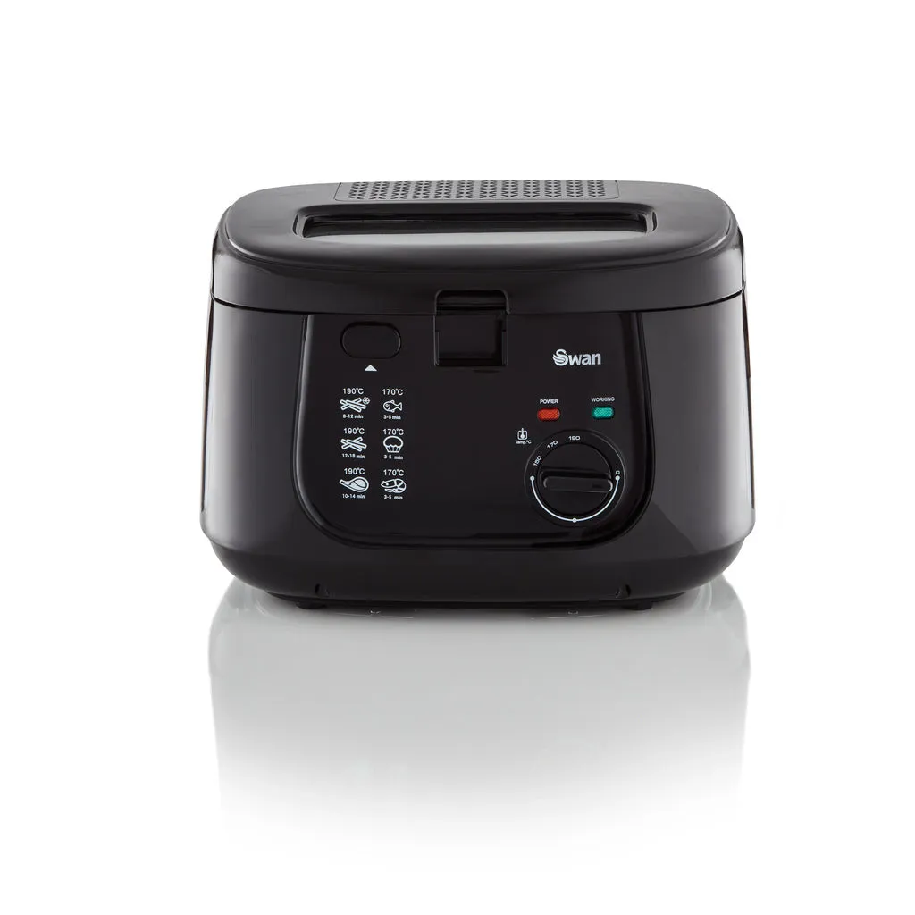 Swan 2.5L Square Black Fryer